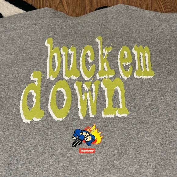 Supreme Enta Da Stage Tee – Heather Grey (FW22) - Picture 3 of 10